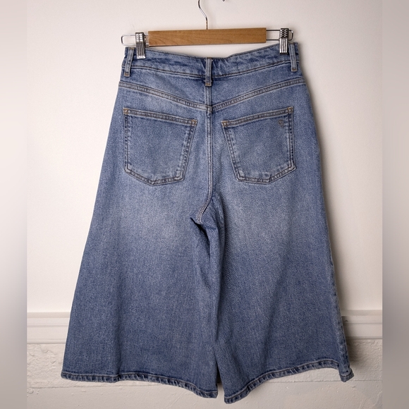 Anthropologie • Pilcro A-Line Denim Bermuda Shorts Culottes - Picture 6 of 10